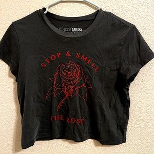 STOP & SMELL THE ROSÉ 🌹 Crop Top / Society Amuse